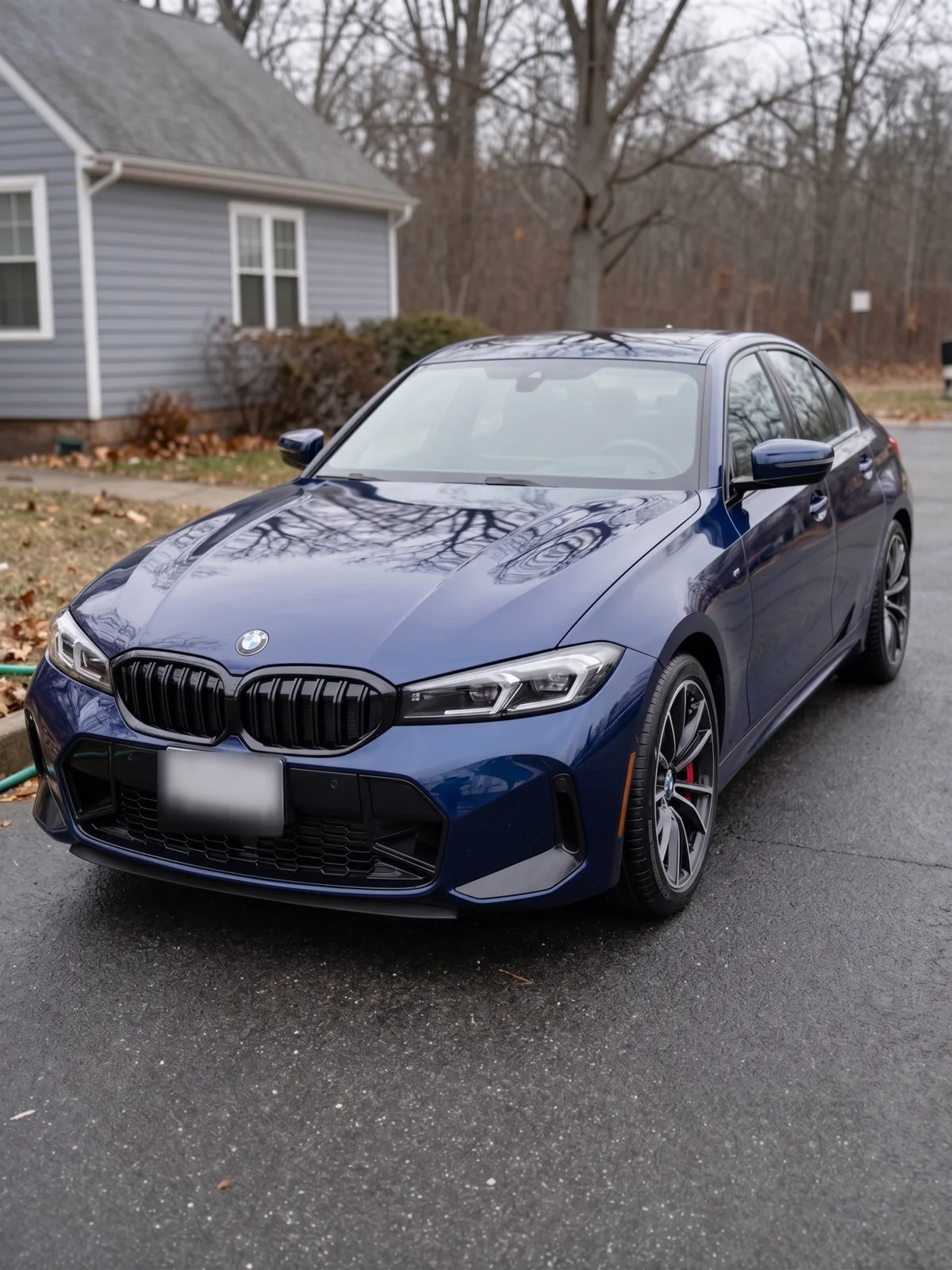 The same BMW M3 spotless and shining after the detail